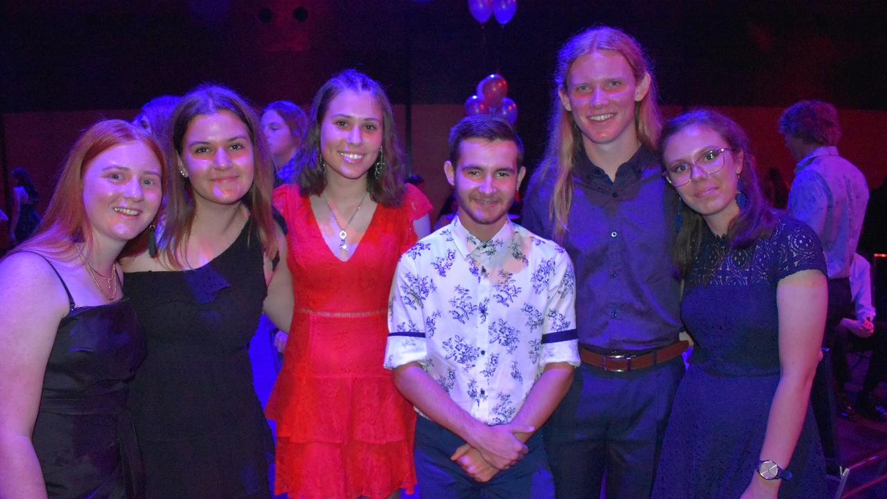 Keely Jensen, Holly Goodale, Jasmyne Langridge, Jayden Engstrom, Dylan Breckell and Maddison Andreassen from Mackay Northern Beaches State High at Mocktail 2021. Picture: Tara Miko