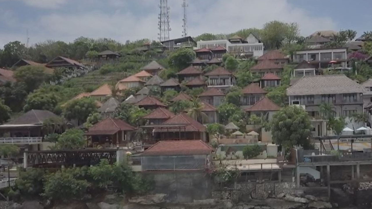The villas in some areas around the main island of Bali remain vacant.