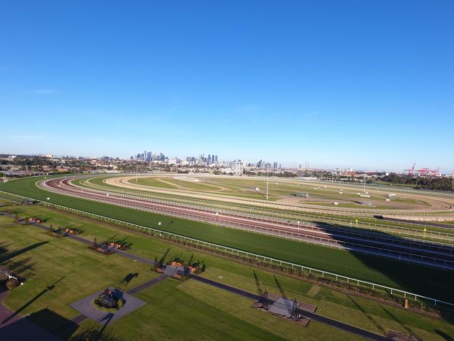 A view from the roof of the new $128 million Victoria Racing Club Stand.