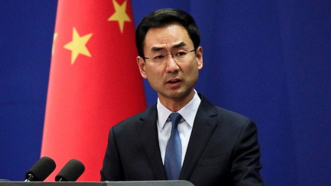 Chinese Foreign Ministry spokesman Geng Shuang. Picture: AP