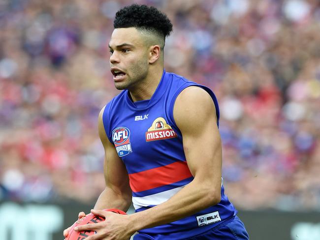 2016 AFL Grand Final match between the Western Bulldogs and the Sydney Swans at the Melbourne Cricket Ground (MCG), Melbourne, Australia on October 1, 2016 .Western Bulldogs Jason Johannisen Picture: Nicole Garmston