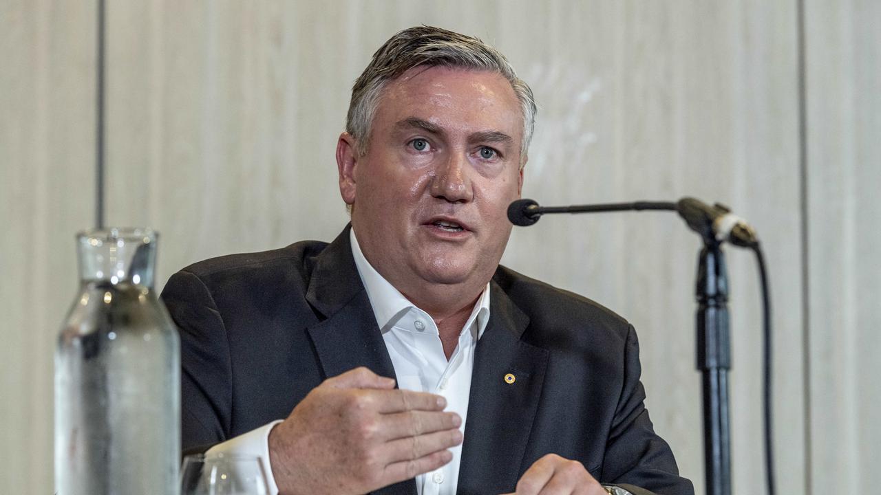 Eddie McGuire speaks at the announcement of the ‘Do Better’ report.