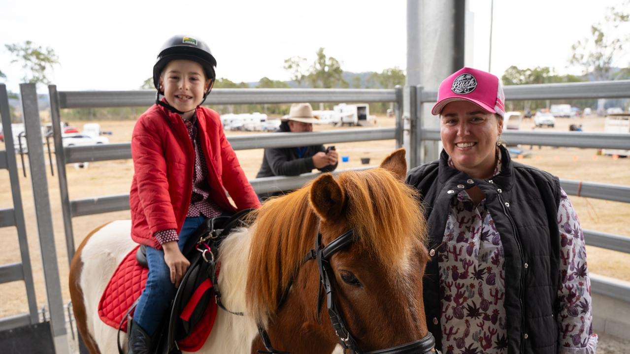 William and Tara Scott at the Sunday horse events of the Kilkivan Great Horse Ride. Sunday, July 2, 2023. Picture: Christine Schindler