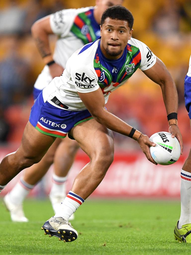 Taniela Otukolo in action for the New Zealand Warriors in 2022. NRL Imagery