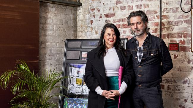 Bakehouse Studios owners and founders of the Save Live Australia’s Music Helen Marcou and Quincy McLean have created a playlist to capture the sound of Abbotsford. Picture: Amelia Stanwix