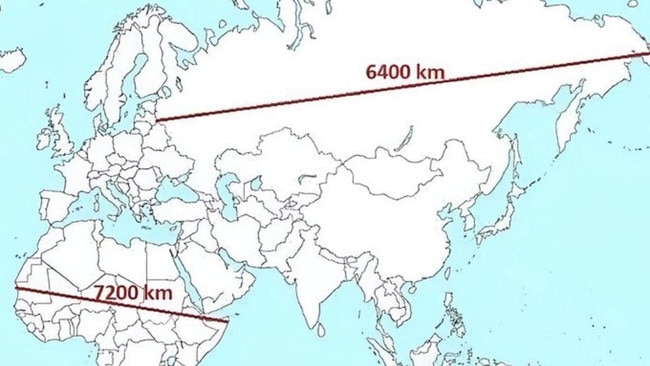 Viral image of map. Picture: X