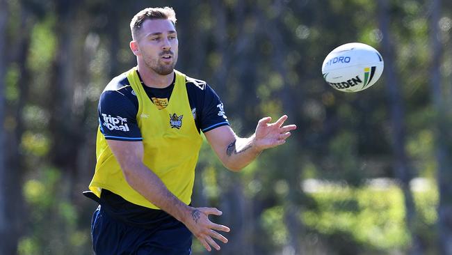 Bryce Cartwright at Gold Coast Titans training. Picture: AAP Image