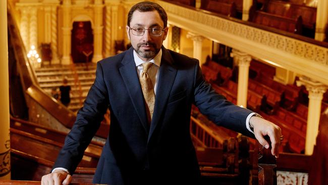 Rabbi Benjamin Elton at The Great Synagogue in Sydney. Picture: Nikki Short