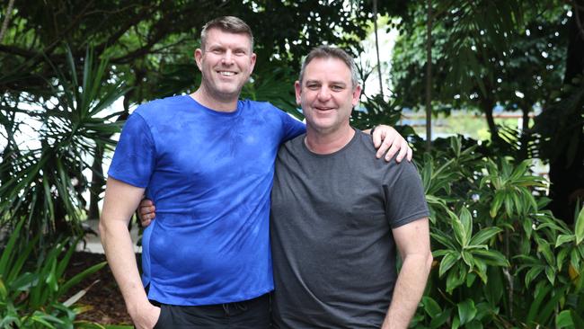 Former Cairns Marlins and Taipans Kane Oakley and Ben Arkell are back in the Far North to celebrate the 20th anniversary of their 2004 ABA championship with teammates this weekend.