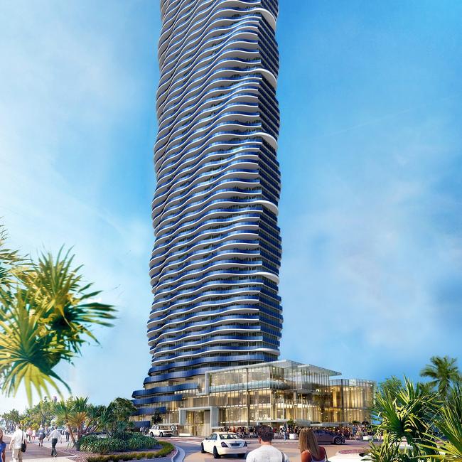 Plans for the Gold Coast tallest building, Spirit, released by developers Forise Holdings.