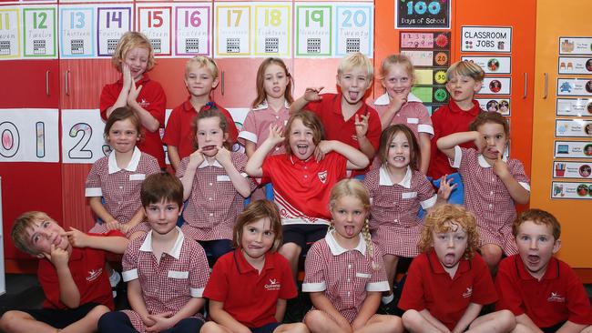 Queenscliff Primary School Class Foundation Back row L-R: Hunter Murphy, Alby Wilmot, Hazel Cini, Miles Garland, Lucy Forsythe, Earl Goulding-Brown. Middle row: Zara Kearney, Edie Green, Jimmy Ricciuti-Allen, Evie Williams, Evelyn Pettigrove. Front row: Max Mclean, Olive Brown, Charlie Berry, Eve Stacey, Mabel Huggins, Oliver Miller.