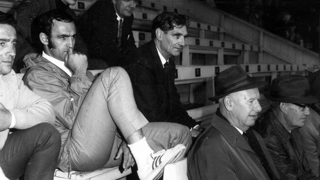 From left: Coach Jack Clarke, president Allan Hird, chairman of selectors Harry Hunter and committeeman Jack Vosti. in 1970