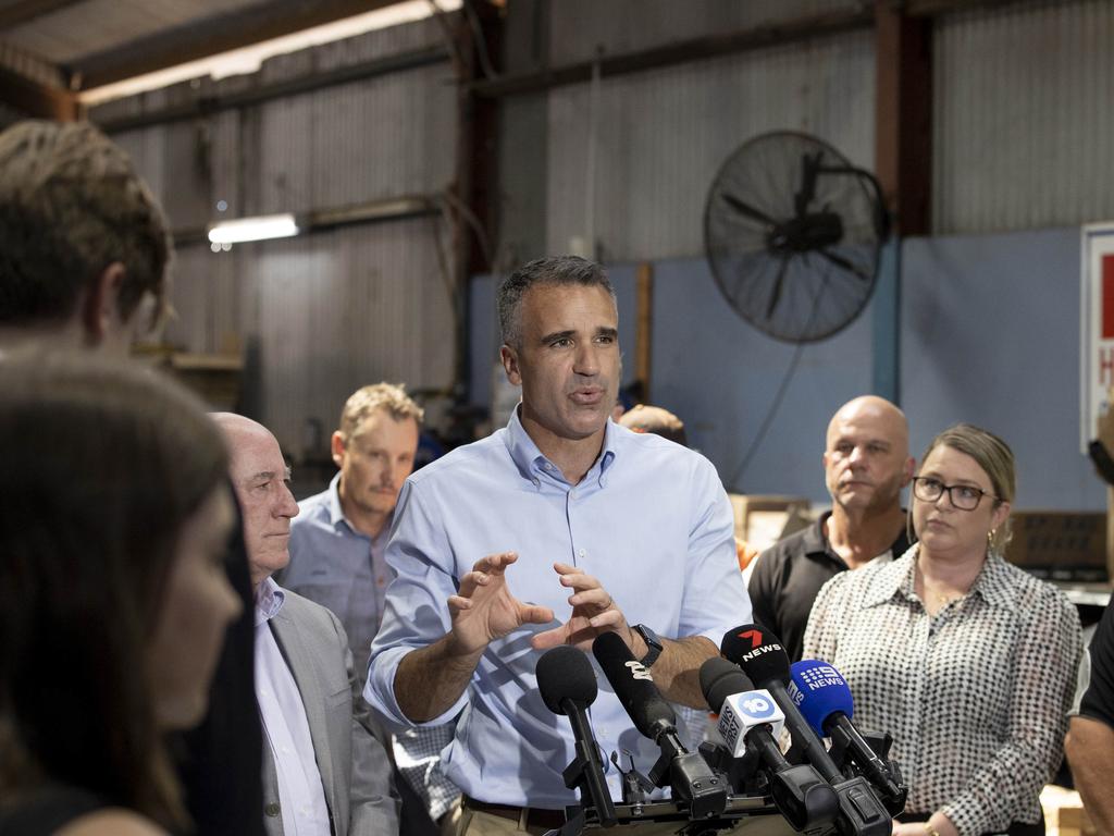 Premier Peter Malinauskas at Whyalla Hose and Fitting Services -  3rd March 2025 Picture: Brett Hartwig