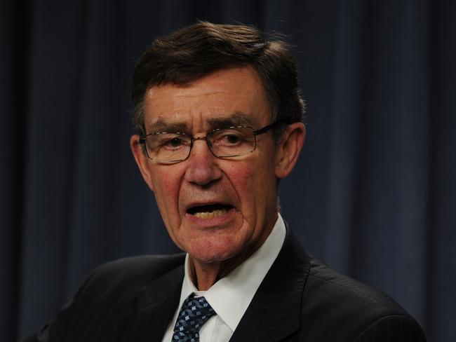 Former chief of the defence force Angus Houston. Picture: AFP