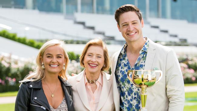 Sydney nurse Elly — seen here with racing legend Gai Waterhouse — was introduced to viewers on Matt Agnew’s season of The Bachelor.