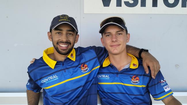 Dhruv Kant and Tom Menzies combined for a big partnership against Tracy Village. Picture: Ian Butterworth