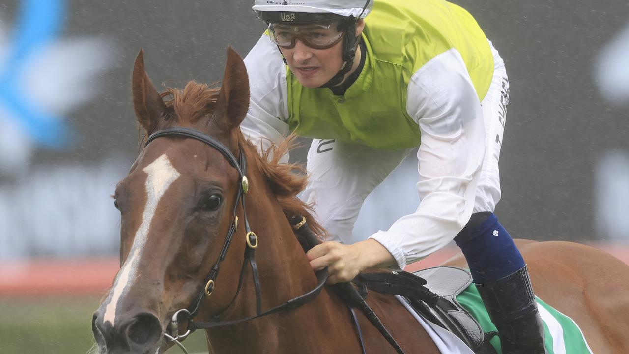 Tom Sherry on Another One after winning a TAB Highway last December. Picture: Getty Images