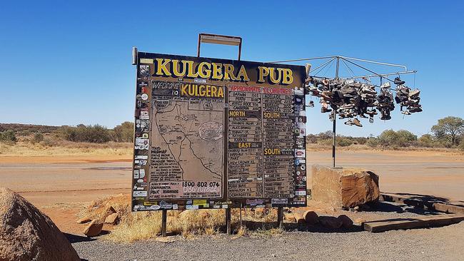 Kulgera Pub which is located 275km's south of Alice Spring. Picture: Facebook