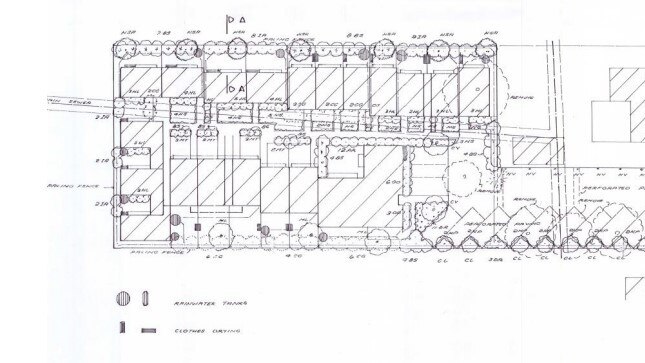 Landscape plan of the 24-bedroom boarding house in Dubbo. Photo: Supplied.