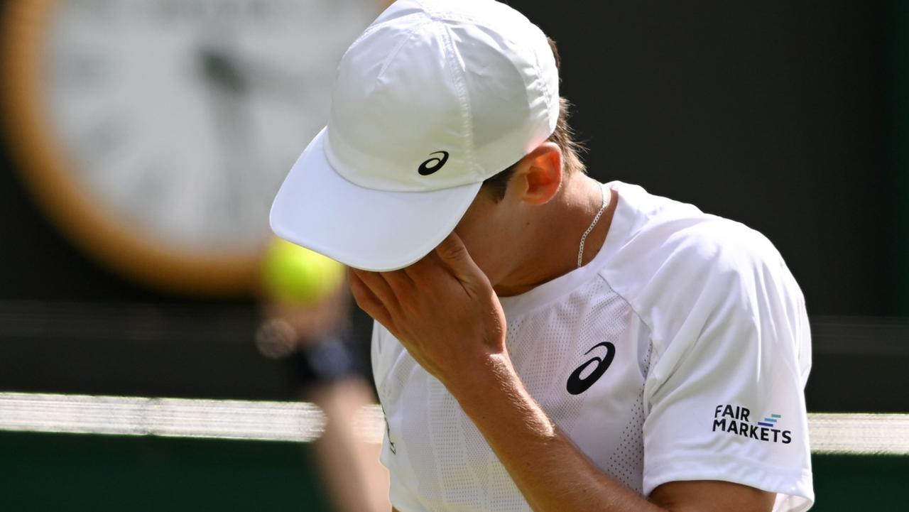 Alex de Minaur is out of Wimbledon despite another gallant effort.
