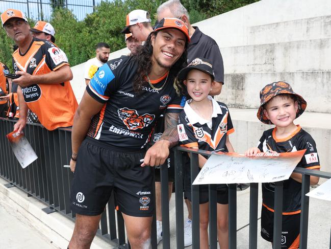 Jarome Luai is already a fan favourite at the Tigers. Picture: Rohan Kelly