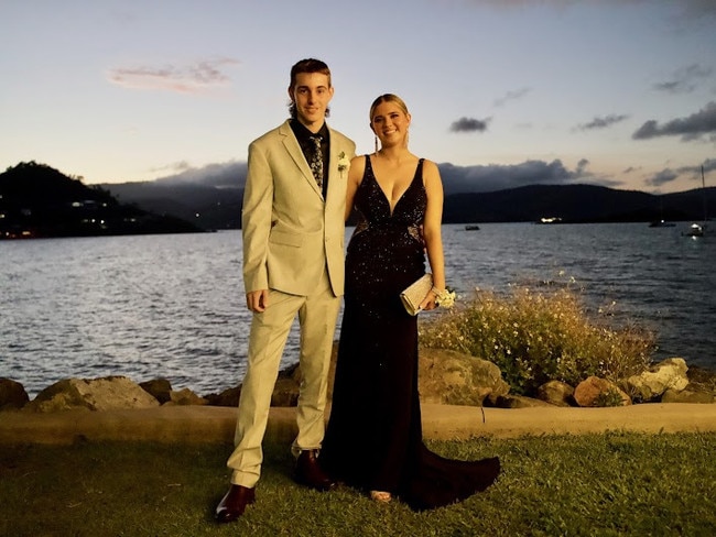Sean Ryan and Charlie Norman arriving to the Proserpine State High School Year 12 Formal held at the Whitsunday Marine Club on Wednesday, November 16, 2022.
