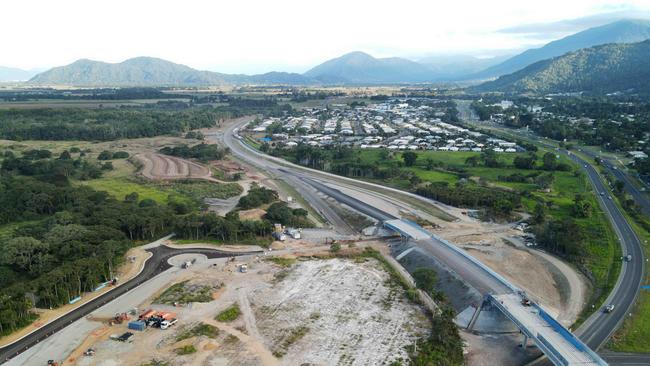 The $164m Smithfield Bypass is set to open on Thursday. Picture: Brendan Radke