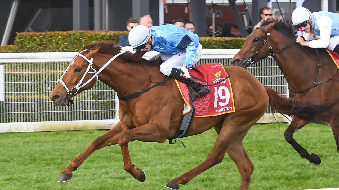 Durston is the third favourite for the Melbourne Cup. Picture: Brett Holburt-Racing Photos via Getty Images