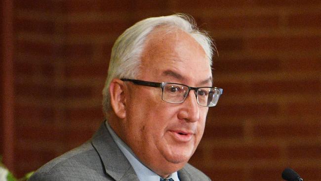 Labor member for Melbourne Ports Michael Danby at the memorial service for former Labor minister Barry Cohen at Old Parliament House in Canberra, Monday, February 5, 2018. (AAP Image/Mick Tsikas) NO ARCHIVING