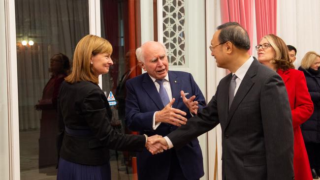 John Howard has met with China's most senior diplomat, Yang Jiechi who is a Politburo member and the director of Foreign Affairs of the Communist Party. Picture: Supplied