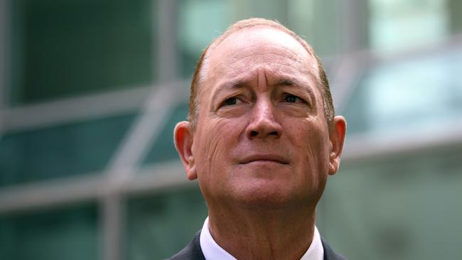 Fraser Anning during a press conference at Parliament House in Canberra. Picture Gary Ramage