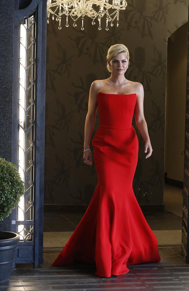 The world’s first celebrity Bachelorette Sophie Monk filming the TV commercial. Picture: Rohan Kelly