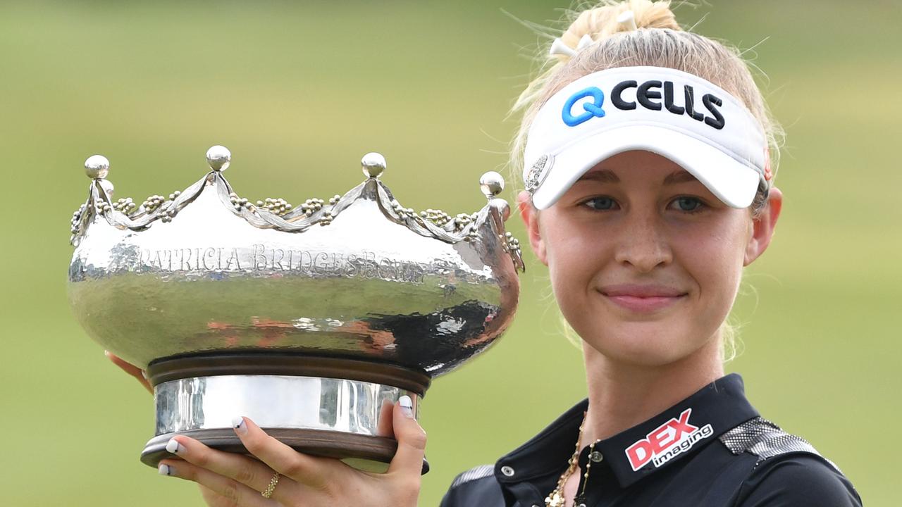 Nelly Korda won the Australian Open in 2019.