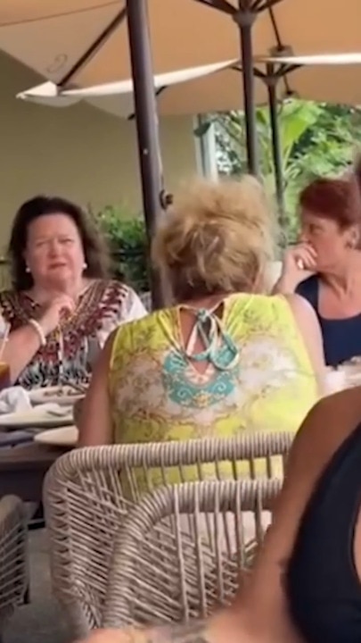 Gina Rinehart and Pauline Hanson spotted enjoying lunch in Thailand