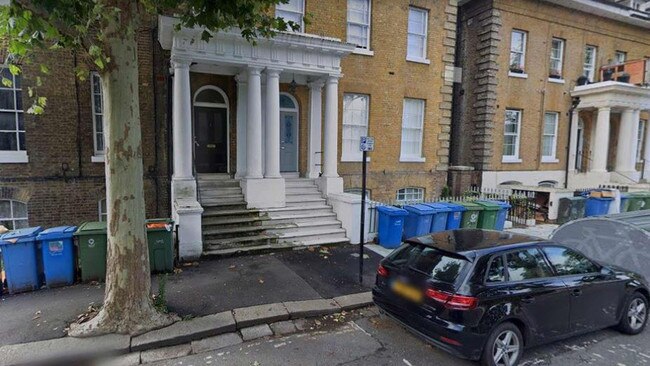 Boris Johnson’s Camberwell house, centre.