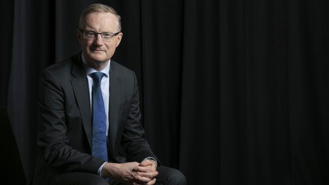 Governor of the Reserve Bank of Australia Philip Lowe before speaking at the Hilton Hotel, Sydney. Picture: Stephen Cooper