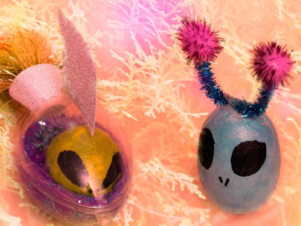 If you’re seeking change to the Christmas tree décor then have a go at making alien inspired baubles.