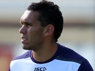 FREMANTLE, WESTERN AUSTRALIA - APRIL 05: Harley Bennell of the Dockers looks on during  Fremantle Dockers AFL training session at Fremantle Oval on April 5, 2016 in Fremantle, Australia.  (Photo by Paul Kane/Getty Images)