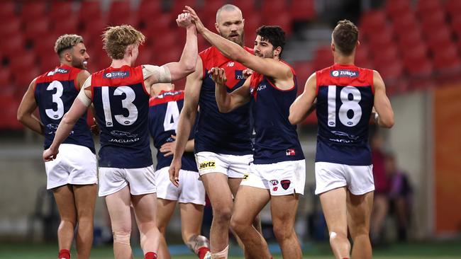 Melbourne’s midfield was dominant in the club’s victory over Hawthorn.