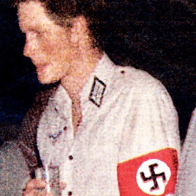 Prince Harry dressed as a Nazi at a fancy-dress party.