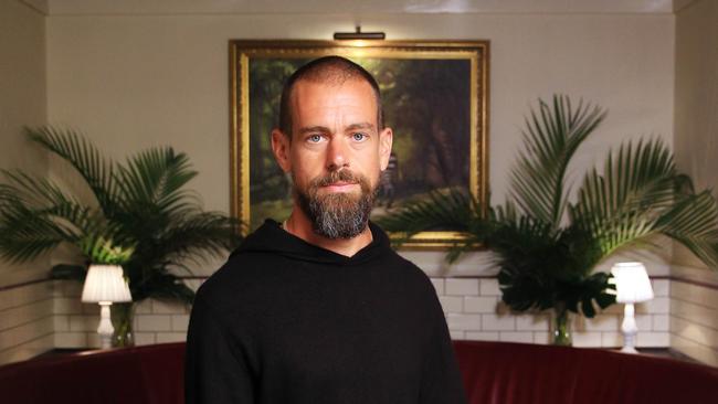 Jack Dorsey is the CEO and co-founder of Twitter and payments company Square. Aaron Francis/The Australian