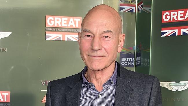 Actor Patrick Stewart poses on arrival for the GREAT British Film Reception in West Hollywood, Pic: AFP Frederic J. Brown