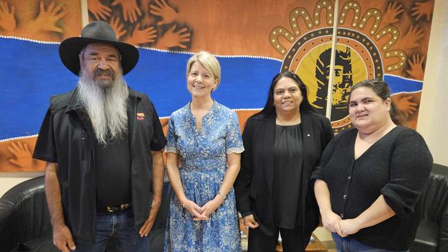 Commissioner Natasha Stott Despoja meets with locals in Port Augusta. Picture: Supplied