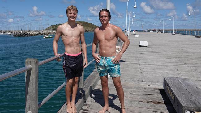 Jesse Webb from Coffs Harbour and Ryan Harragon from Brisbane. Picture: Chris Knight