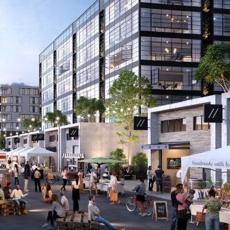 An artist's impression of a revitalised Brookvale, in the draft Brookvale Structure Plan. Picture: Supplied