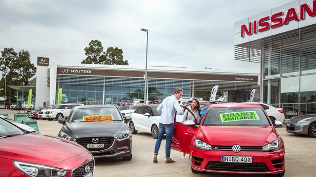 Used cars were in high demand in 2020 as Australians shunned public transport. Picture: Thomas Wielecki