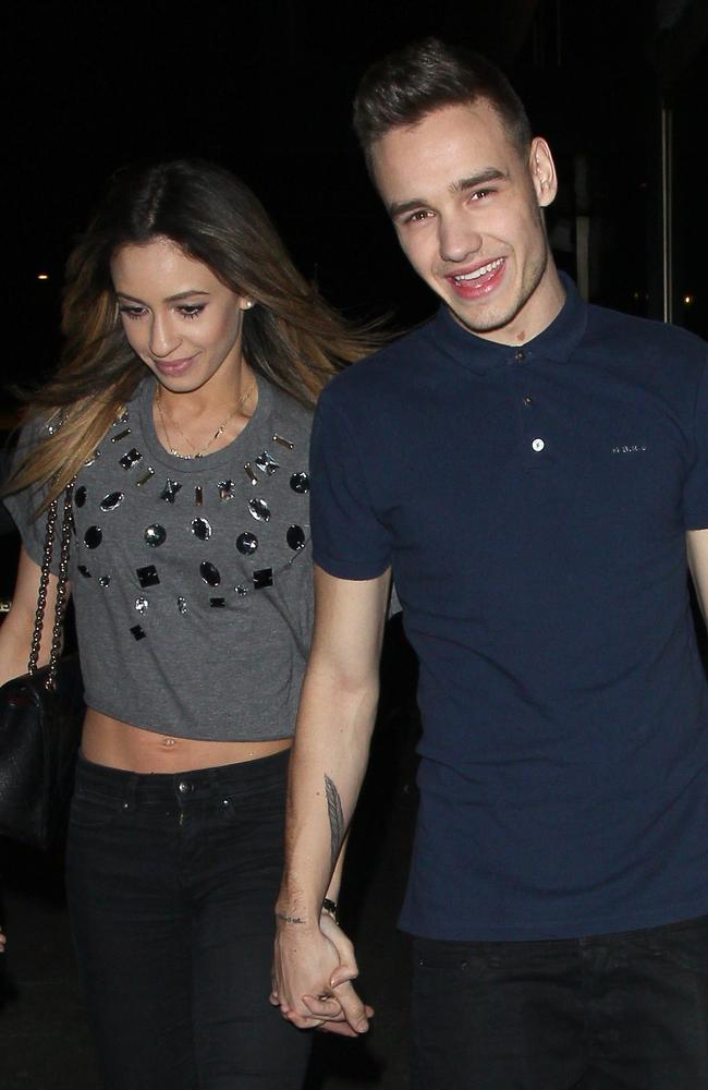 Liam Payne dated Danielle Peazer from 2010 - 2013, photographed together here at Whiskey Mist nightclub in London in 2013. Picture: Mark Robert Milan/FilmMagic/Getty Images