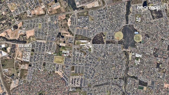 What Riverstone looks like from above in 2021. Picture: Nearmap