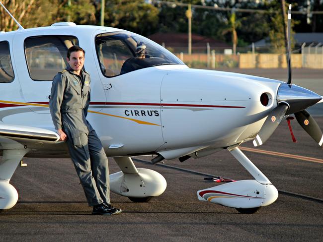 Queenslander Lachlan Smart became the youngest person to fly a single-engine aircraft solo around the world. Picture: Australian Geographic