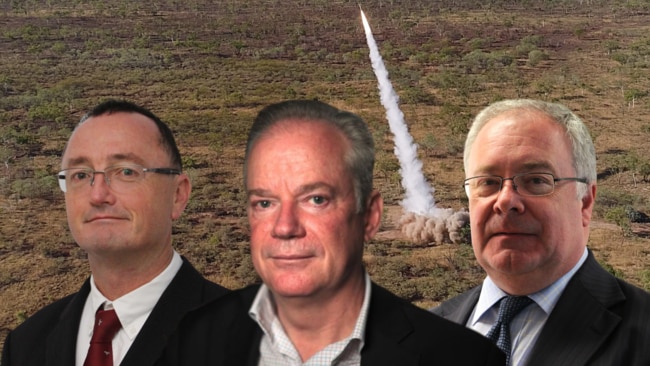 Defence experts Michael Shoebridge (left), Marcus Hellyer (centre) and Peter Jennings (right) contributed to a report calling for a bold increase in defence funding.